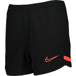 Nike Dri-Fit Academy Knit Shorts Women - Black/Black/Bright Crimson/Bright Crimson