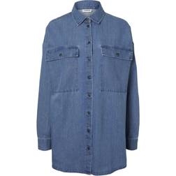 Noisy May Denim Shirt - Medium Blue