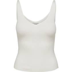 Jacqueline de Yong Nanna S/L Top Knt - Valkoinen