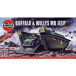 Airfix Buffalo Amphibienfahrzeug mit Jeep Vintage Classics