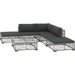 vidaXL 46805 Lounge-Set, 1 Tisch einschl. 3 Sofas
