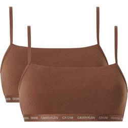 Calvin Klein CK One String Bralettes 2-pack - ‎Spruce