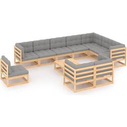 vidaXL 3076869 Loungeset, 1 Bord inkl. 10 Soffor
