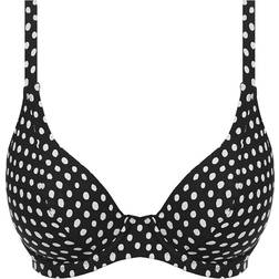 Fantasie Santa Monica Plunge Bikini Top - Black/White