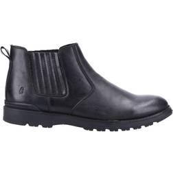 Hush Puppies Gary Leren Chelsea Laarzen - Zwart