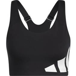 adidas Ultimate High-Support Logo Bra - Black/White