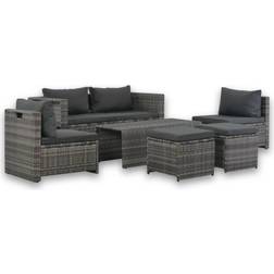 vidaXL 44722 Lounge-Set, 1 Tisch einschl. 3 Sofas