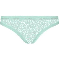 Calvin Klein Bottoms Up Thong - Textured Bark Print