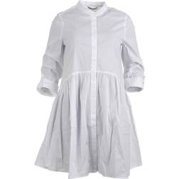 Only Ditte Life 3/4 Loose Shirt Dress - White