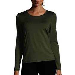 Casall Essential Mesh Detail Long Sleeve - Northern Green