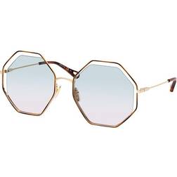 Chloé Unisex Sunglass CH0046S - Couleur de Lentille Dégradé vert