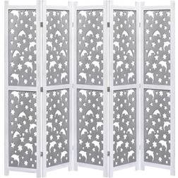 vidaXL 5-Panel Room Divider 68.9x65"