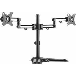 EXC Pied Pour 2 écrans LCD Aluminium Noir Taille d'écran 17"-32"