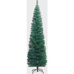 vidaXL Narrow Plastic Spruce without Flocked Snow Julgran 240cm