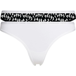 Calvin Klein CK One Thongs 2-pack - Black/White