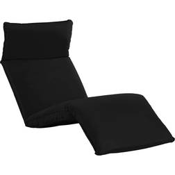 vidaXL Foldable Chair Cushions Black (175x56cm)