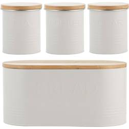 Typhoon Essentials Tea, Coffee, Sugar & Bread Set Kitchen Storage 4pcs