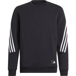 Adidas Junior Future Icons 3-Stripes Crew Sweatshirt - Black/White (GU4321)