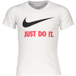 NIKE Kid's Swoosh JDI T-shirt - White/Red (8U9461-255)