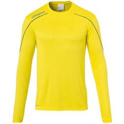 Uhlsport Stream 22 Long Sleeve T-shirt Unisex - Lime Yellow/Azurblue