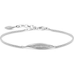 Thomas Sabo Leaf Bracelet - Silver/Transparent