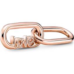 Pandora Me Styling Love Word Link Charm - Rose Gold