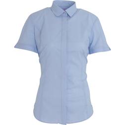 Brook Taverner Soave Semi-Fitted Blouse - Sky Blue