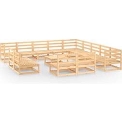 vidaXL 3075909 Loungesæt, 1 borde inkl. 13 sofaer