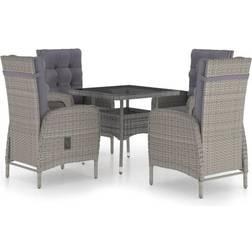 vidaXL 3058524 Set da pranzo per patio, 1 Tavolo incluso 4 Sedie