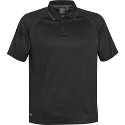 Stormtech Tritium Performance Polo Shirt - Black/Carbon