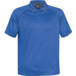 Stormtech Tritium Performance Polo Shirt - Azure Blue/Carbon