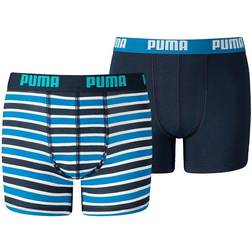 Puma Basic Boxer Printed Stripes Onderbroeken - Blauw