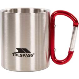 Trespass Bruski Tasse de randonnée avec poignée mousqueton (Taille unique) (Argent) UTTP564