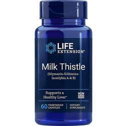 Life Extension Milk Thistle Silymarin Silibinins Isosilybin A & B 60 Stk.