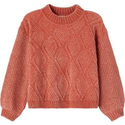 Name It Noelia LS Boxy Knit - Etruscan Red (13192987)