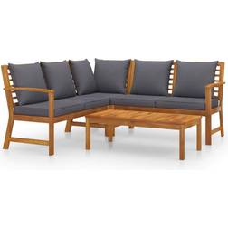 vidaXL 3057776 Lounge-Set, 1 Tisch einschl. 2 Stühle & 3 Sofas