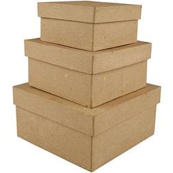 Square Boxes 3pcs