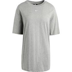 Nike Women's Sportswear Essential Boyfriend T-shirt - Dark Grey Heather/White