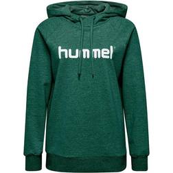 Hummel Felpa con cappuccio da donna Cotton Logo - Vert