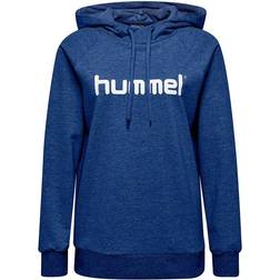 Hummel Sweatshirt à Capuche Femme Cotton Logo - Bleu