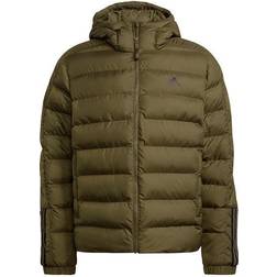 adidas Itavic 3-Stripes Midweight Hooded Jacket - Focus Olive