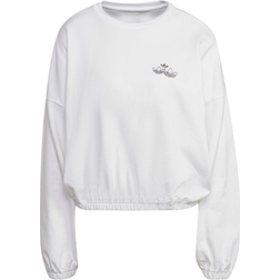 Adidas Women Originals Triple Trefoil Sweatshirt - White