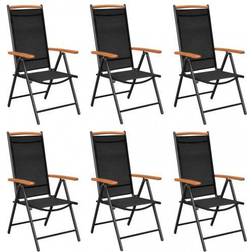 vidaXL 312187 6-pack Garden Dining Chair