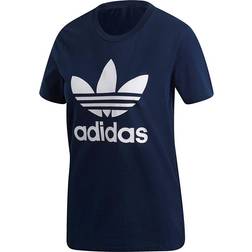 Adidas Women's Trefoil T-shirt - Collegiate Navy/White