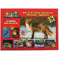 Wildlife Thick Hand Cut Wooden Puzzle 10 Bitar