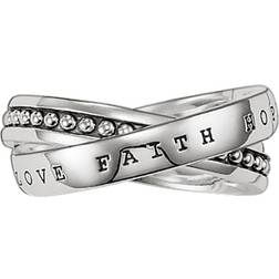 Thomas Sabo Love Faith Hope Ring - Silver