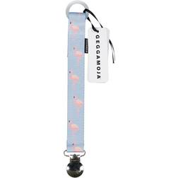 Geggamoja Pacifier Holder Flamingo