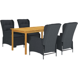 vidaXL 3067838 Ensemble repas de patio, 1 Table incluse 4 Chaises