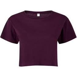 Tridri Women's Crop Top - Mulberry