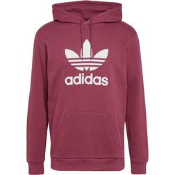 adidas Adicolor Classics Trefoil Hoodie - Victory Crimson / White